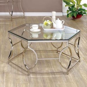 Zola Living Room Table Collection (Chrome)