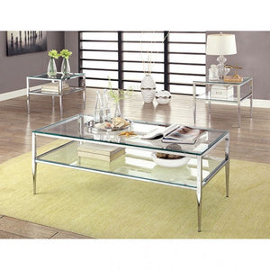 Tanika Living Room Table Collection (Chrome)