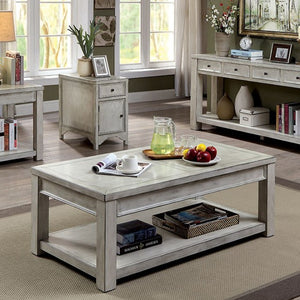 Meadow Living Room Table Collection (Antique White)