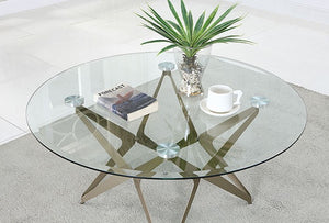 Alvise Living Room Table Collection (Champagne)