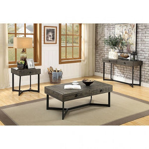 Veblen Living Room Table Collection (Dark Oak/Espresso)