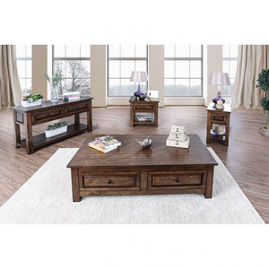 Annabel Living Room Table Collection (Walnut)