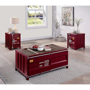 Dicargo Living Room Table Collection (Red)