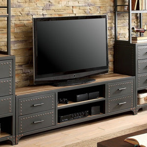 Galway TV Stand Set (Grey/Natural Tone)