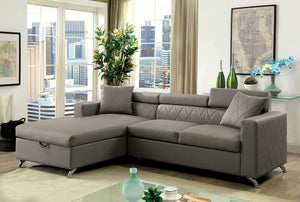 Dayna Sleeper Sectional (Grey)