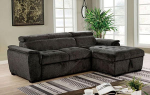 Patty Sleeper Sectional (Dark Grey)