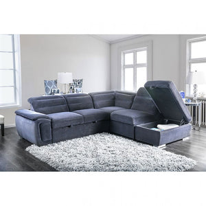 Felicity Sleeper Sectional (Grey)