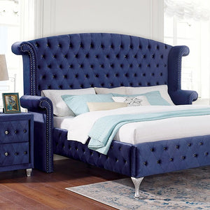 Alzir Glamorous Bed (Blue)