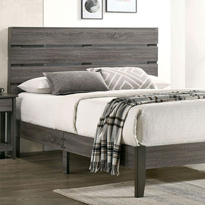 Flagstaff Rustic-style Bed (Grey)