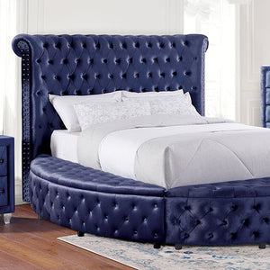 Delilah Glamorous California King Bed (Blue)