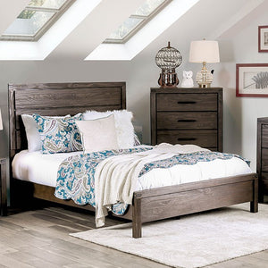 Rexburg Rustic Bed (Brown)