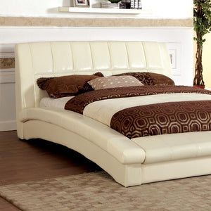 Vizela Contemporary Full Bed (Ivory)