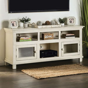 Argus Rustic-style TV Stand (Ivory)