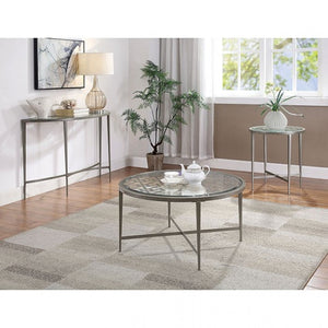 Freja Livng Room Table Collection (Silver)