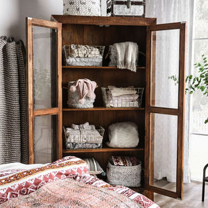 Galanthus Rustic-style Bookcase (Natural)