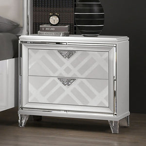 Emmeline Contemporary Night Stand (White)