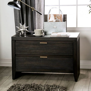 Laurentian Contemporary Night Stand (Dark Walnut)