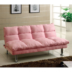 Saratoga Futon Sofa Bed (Pink)