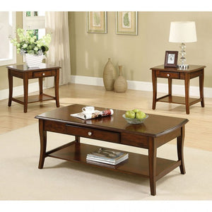 Lincoln Park 3-PCS Table Set (Dark Oak)