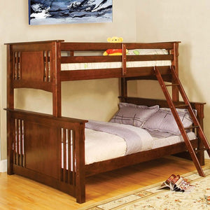 Spring Creek Twin-Over-Full Bunk Bed (Oak)
