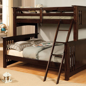 Spring Creek Twin-Over-Full Bunk Bed (Dark Walnut)
