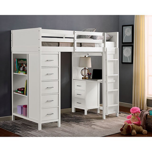 Cassidy Twin Loft Bed (White)