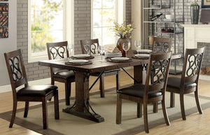 Paulina Dining Collection (Rustic Walnut/Espresso)