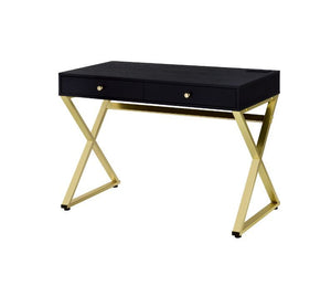 Coleen Black and Gold USB Desk