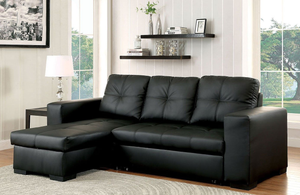 Denton Sleeper Sectional (Black)