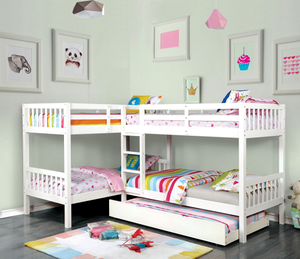 Marquette Quadruple Bunk Bed (White)