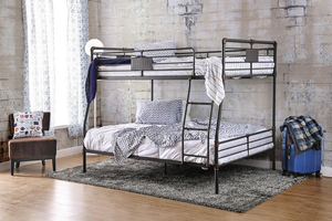 Olga Full-Over-Queen Bunk Bed (Black)