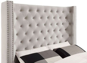 Rosabelle Contemporary Bed (Ivory)