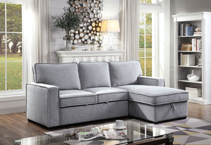 Ines Sleeper Sectional (Grey)
