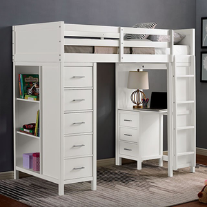 Cassidy Twin Loft Bed (White)