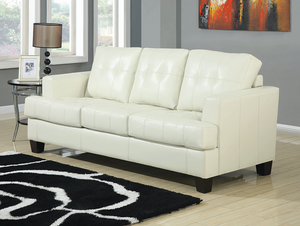 Samuel Upholstered Sleeper Sofa (Cream)