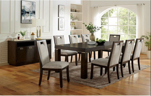Caterina Expandable Dining Set (Dark Walnut)