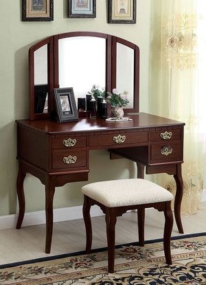 Ashland Vanity With Stool (Cherry)