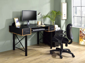 Jane Black and Gold Desk