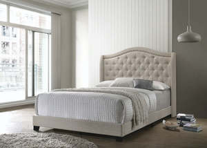 Sonoma Upholstered Bed (Beige)