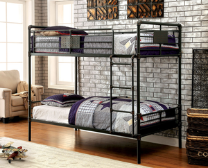 Olga Twin Bunk Bed (Black)