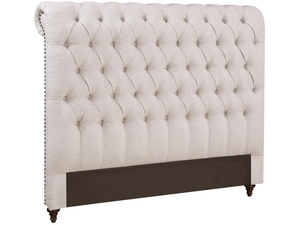 Devon Upholstered Bed (Beige)