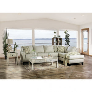 Bridie Transitional Sectional (Ivory)