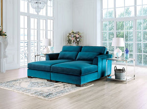 Peregrine Contemporary Sectional (Teal)