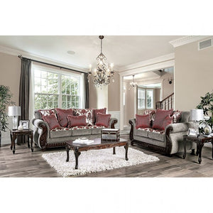Whitland Living Room Collection (Light Grey/Red)