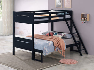 Littleton Contemporary Twin over Full Bunk Bed (Blue)