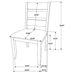 Alston Rustic Trestle Dining Set (Knotty Nutmeg)