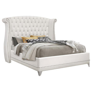 Barzini Tufted Upholstered Bedroom Collection in White