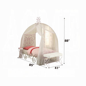 Priya II Princess Bed (White/Light Purple)