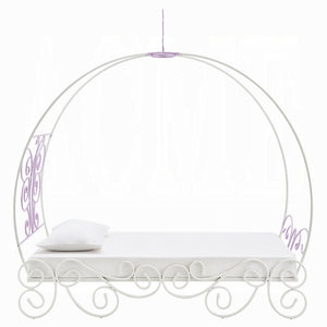 Priya II Princess Bed (White/Light Purple)