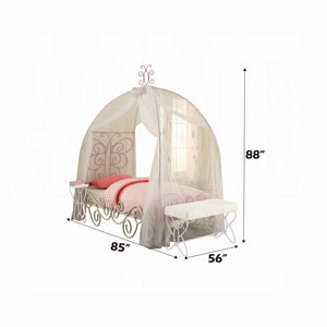 Priya II Princess Bed (White/Light Purple)